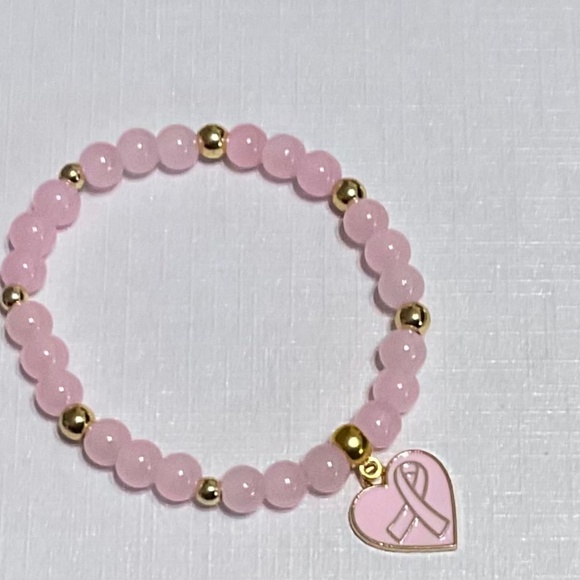 Rose Quartz charm Bracelet - Picture 1 of 1